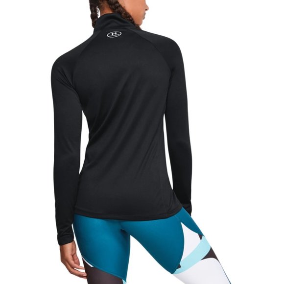 Under Armour NWT Women’s Tech Half Zip Black Pullover Small 1320126 - Picture 4 of 16